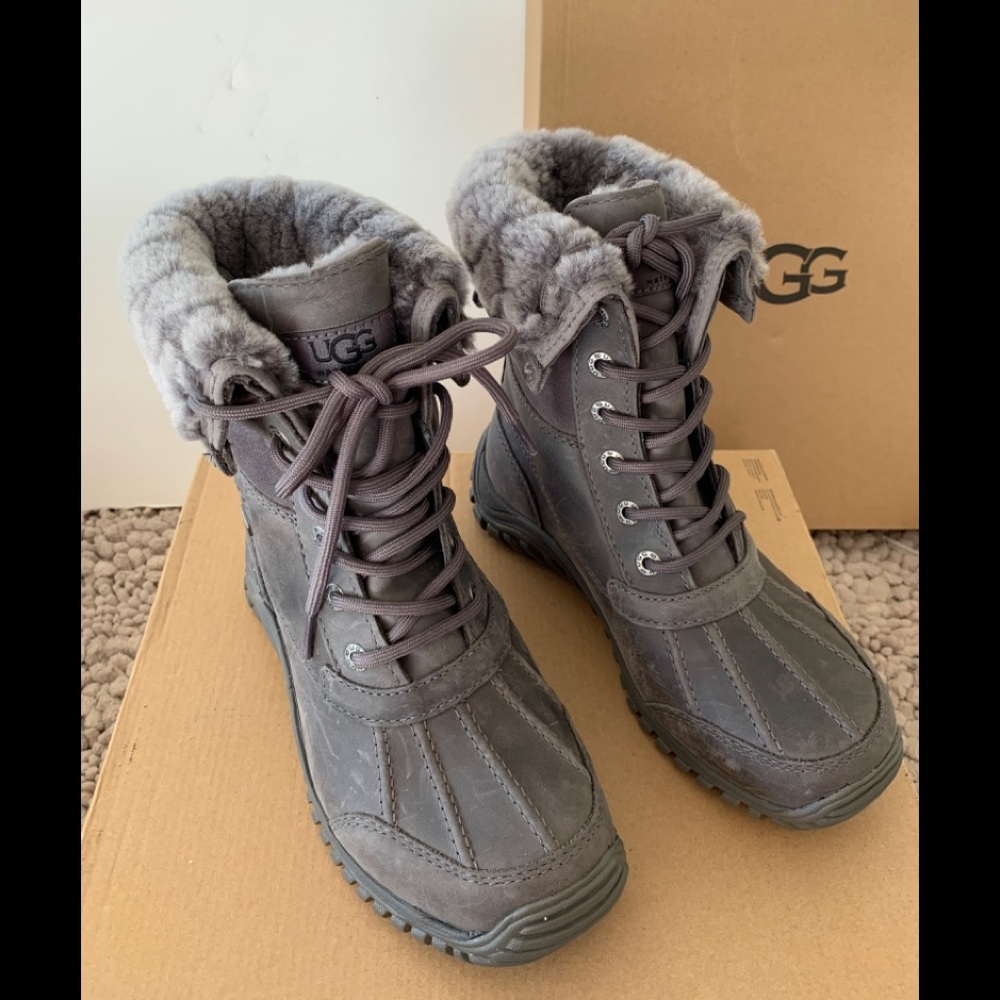 Ugg Adirondack boot ll luxe quilt gray